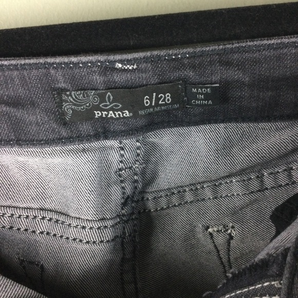 Prana Kayla Performance Stretch Denim Wash Mid-Rise Skinny Jeans Size 6 - Picture 9 of 10